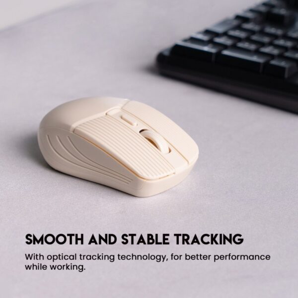 FANTECH W605 GO: Reliable Wireless Mouse for Home and Office Beige - Image 2