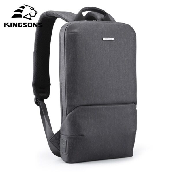 Kingsons Ultra Slim Design Backpack KS3215W Black, Water-resistant, Light Weight - Image 9