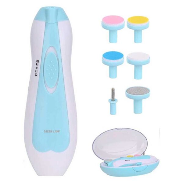 Green Lion Baby Nail Electric Trimmer - Blue - Image 2
