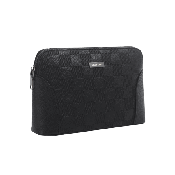 Green Lion Vallon Clutch Bag - Black - Image 2