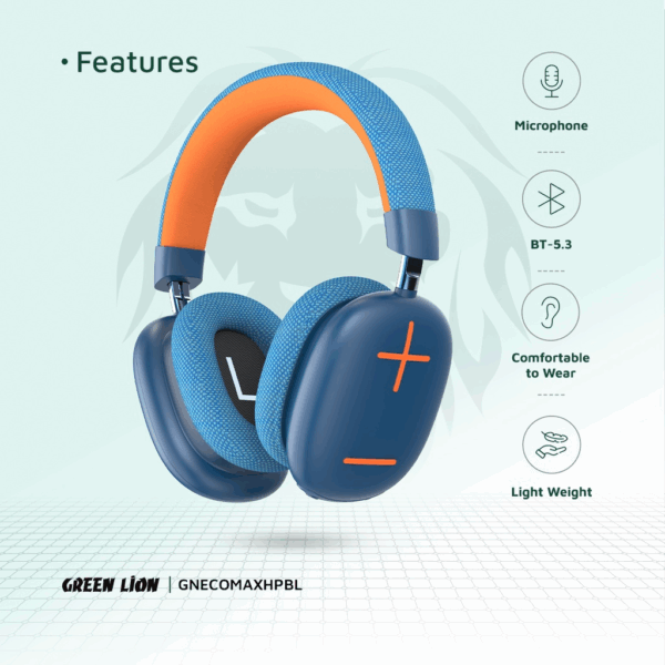 Green Lion Echo Max Headphone BLUE - Image 2