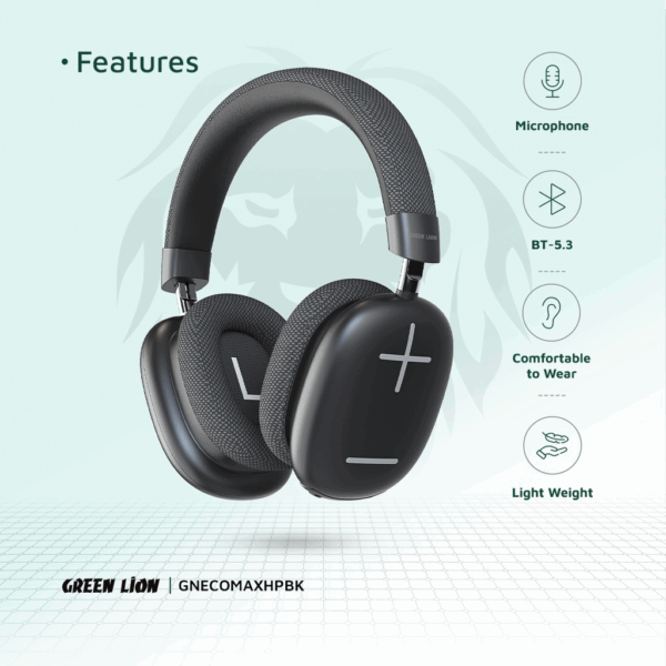 Green Lion Echo Max Headphone BLACK