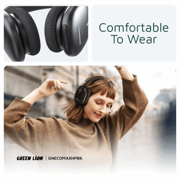 Green Lion Echo Max Headphone BLACK - Image 5