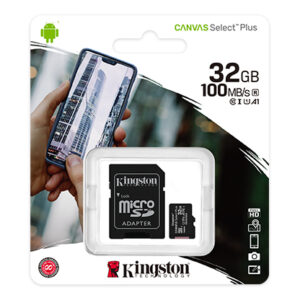 Kingston Canvas Select Plus microSD Card SDCS2/32 GB Class 10 (SD Adapter Included)
