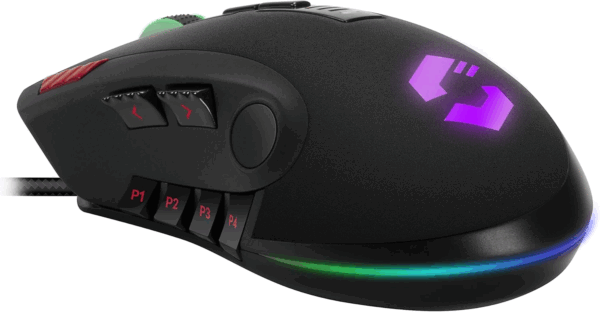 Speedlink TARIOS RGB Gaming Mouse - USB Mouse with RGB Lighting for Office/Home Office (12 Programmable Buttons - with DPI Switches up to 24000 dpi) for PC/Notebook/Laptop, Black - Image 4