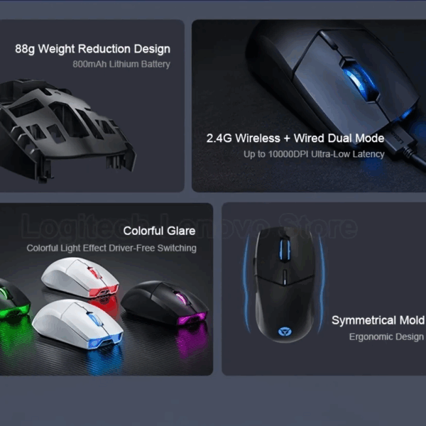 Lenovo Legion M500 Wireless Gaming Mouse - Image 4