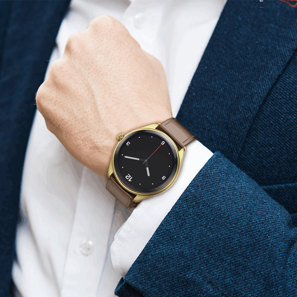 Hoco Y22 Smart Watch Amoled - Bluetooth Calls - Silver (IP67 Waterproof) + Black Strap - Image 3