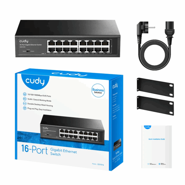 CUDY SWITCH 16 PORT GIGABIT GS1016